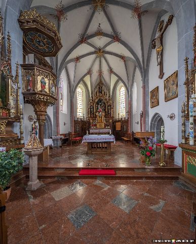 Gemeinde Tyrlaching Landkreis Altötting Pfarrkirche St. Johann Baptist (Dirschl Johann) Deutschland AÖ
